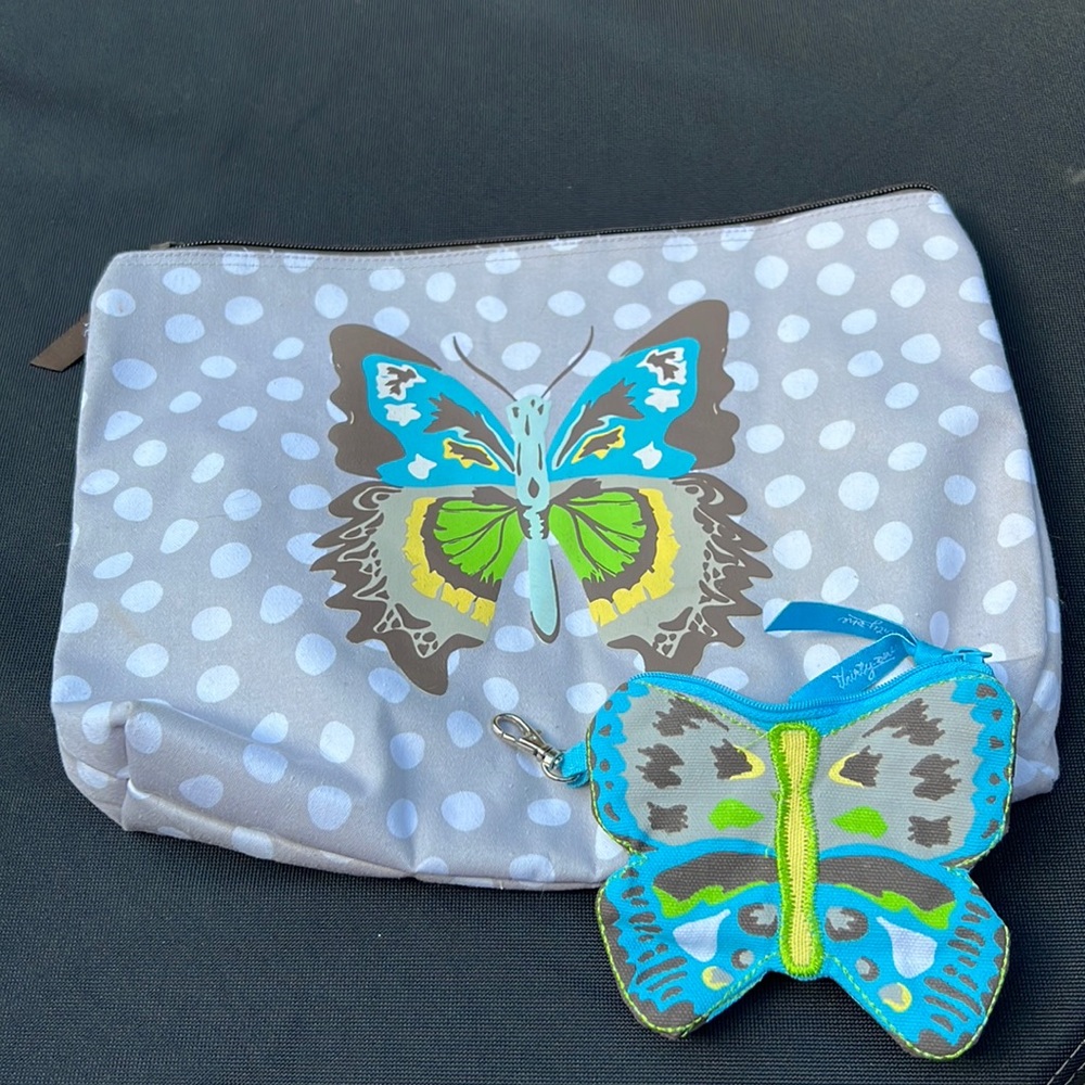 Thirty-One butterfly bag and coin purse